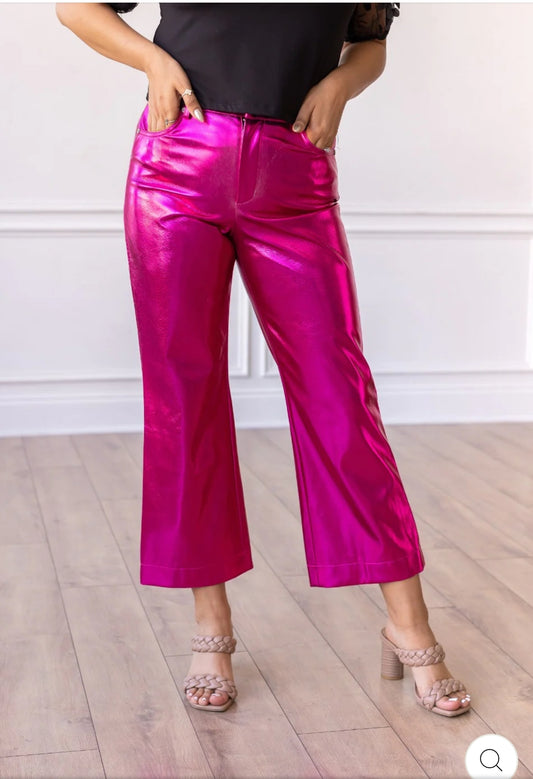 Change of Pace Metallic Pants