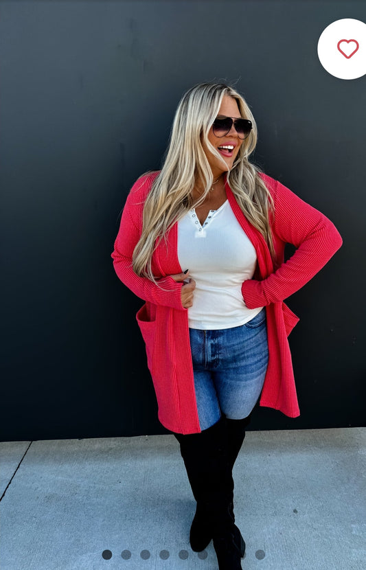 Reese Winter Ribbed Cardigan