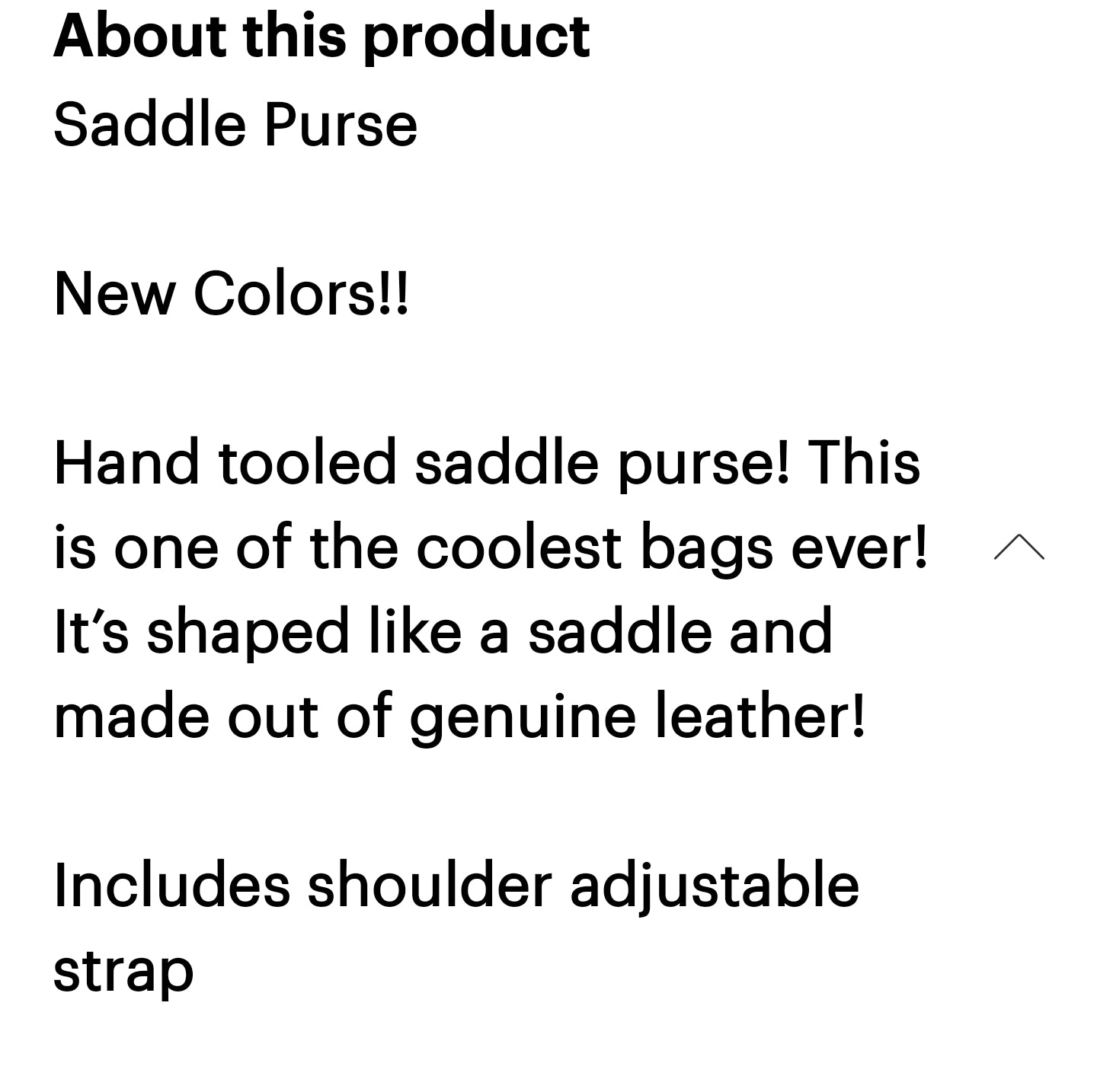 Tooled Saddle Leather Purse