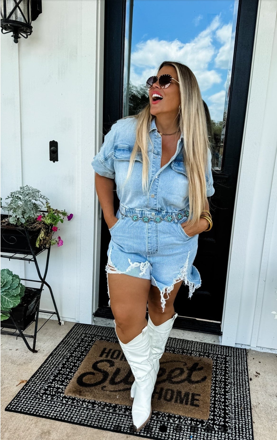 PREORDER RANDI DENIM ROMPER 😍