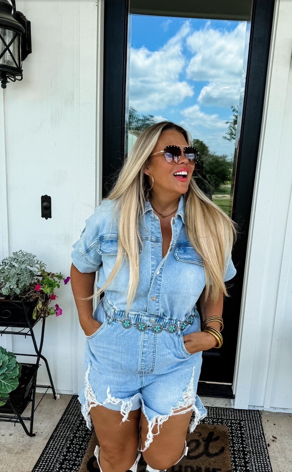 PREORDER RANDI DENIM ROMPER 😍