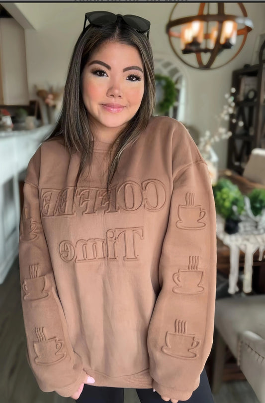Evelyn Embossed Sweatshirt