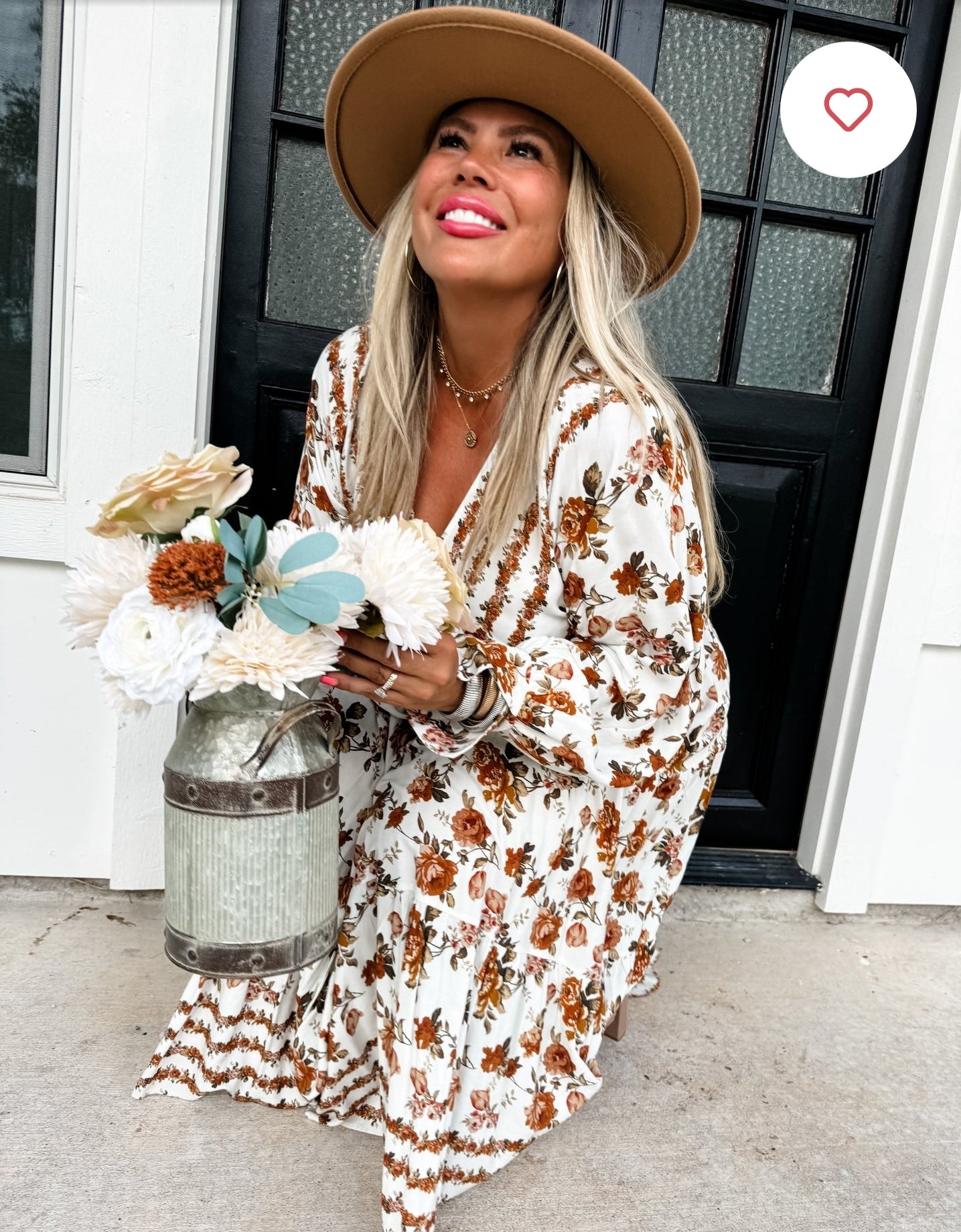 Kora Fall Floral Dress (PREORDER)