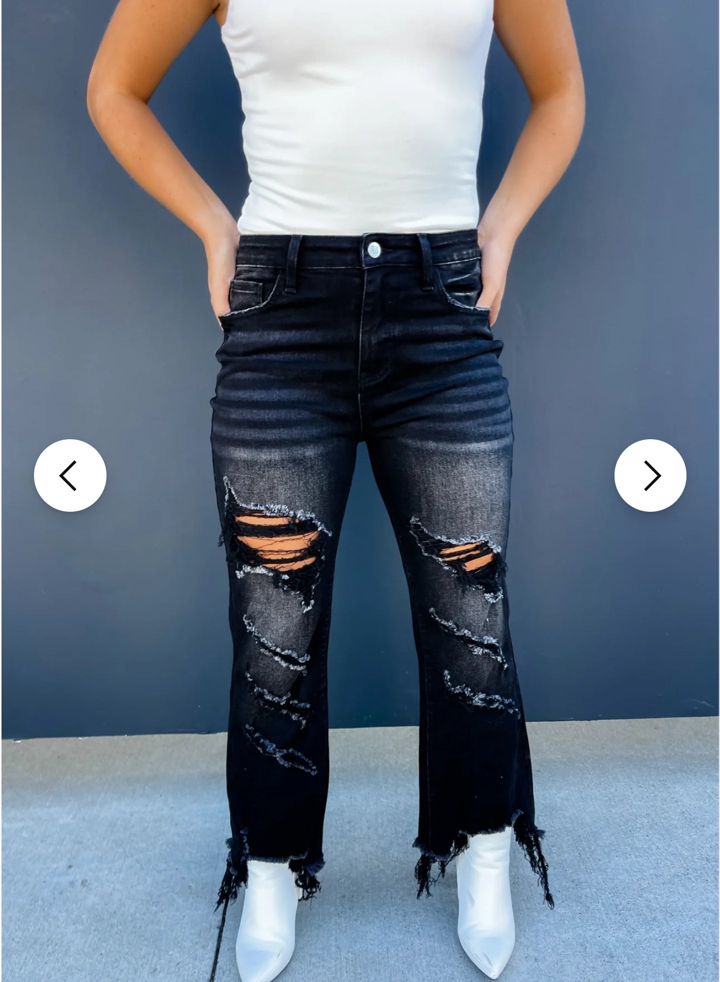 Round 2 Urban Distressed Denim Black by Blakeley