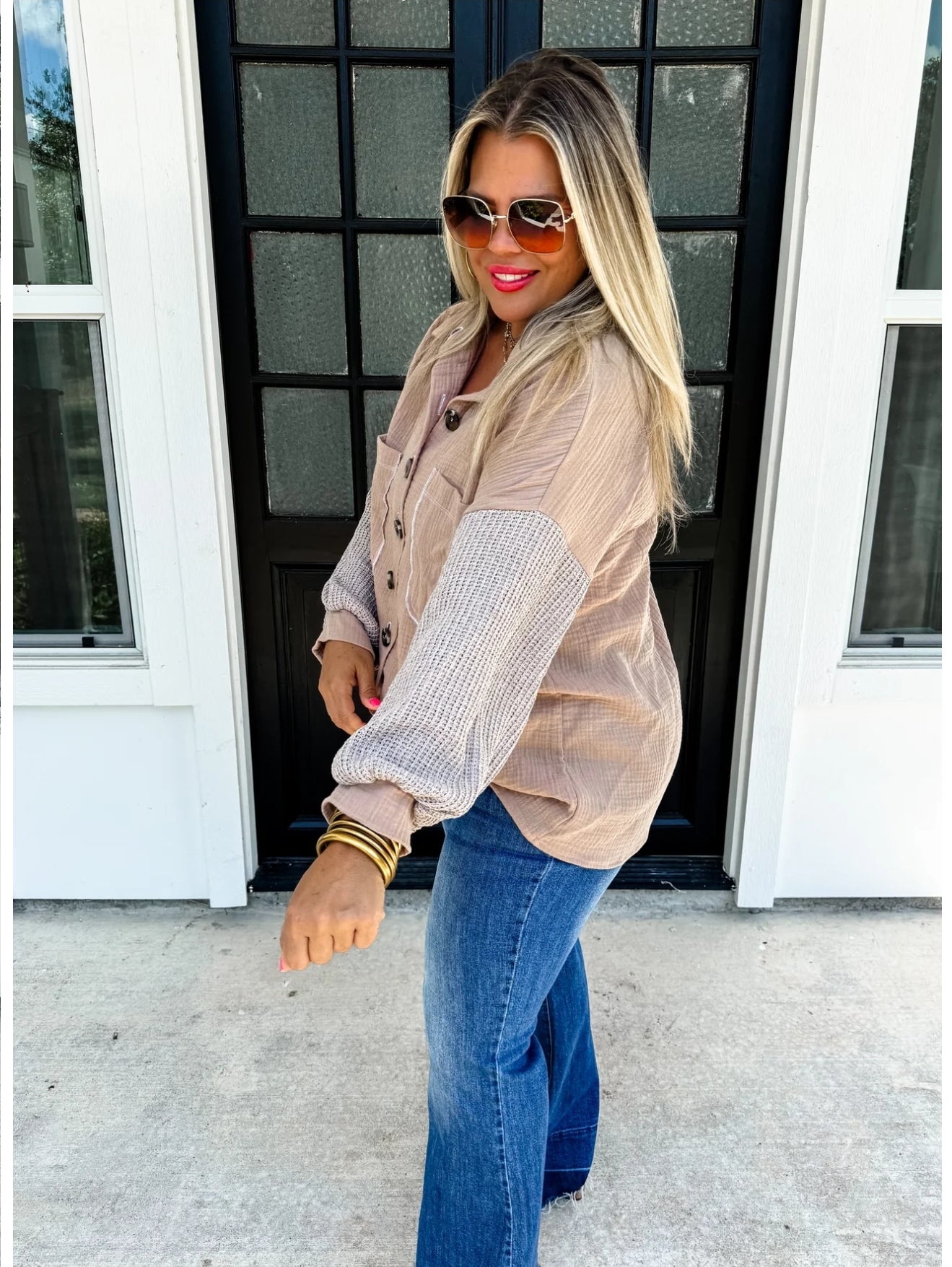 In The Moment Knit Sleeve Top