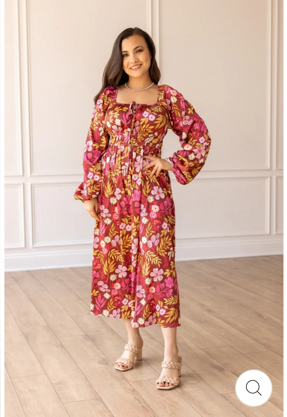 Wine Garden Romance Maxi Dress