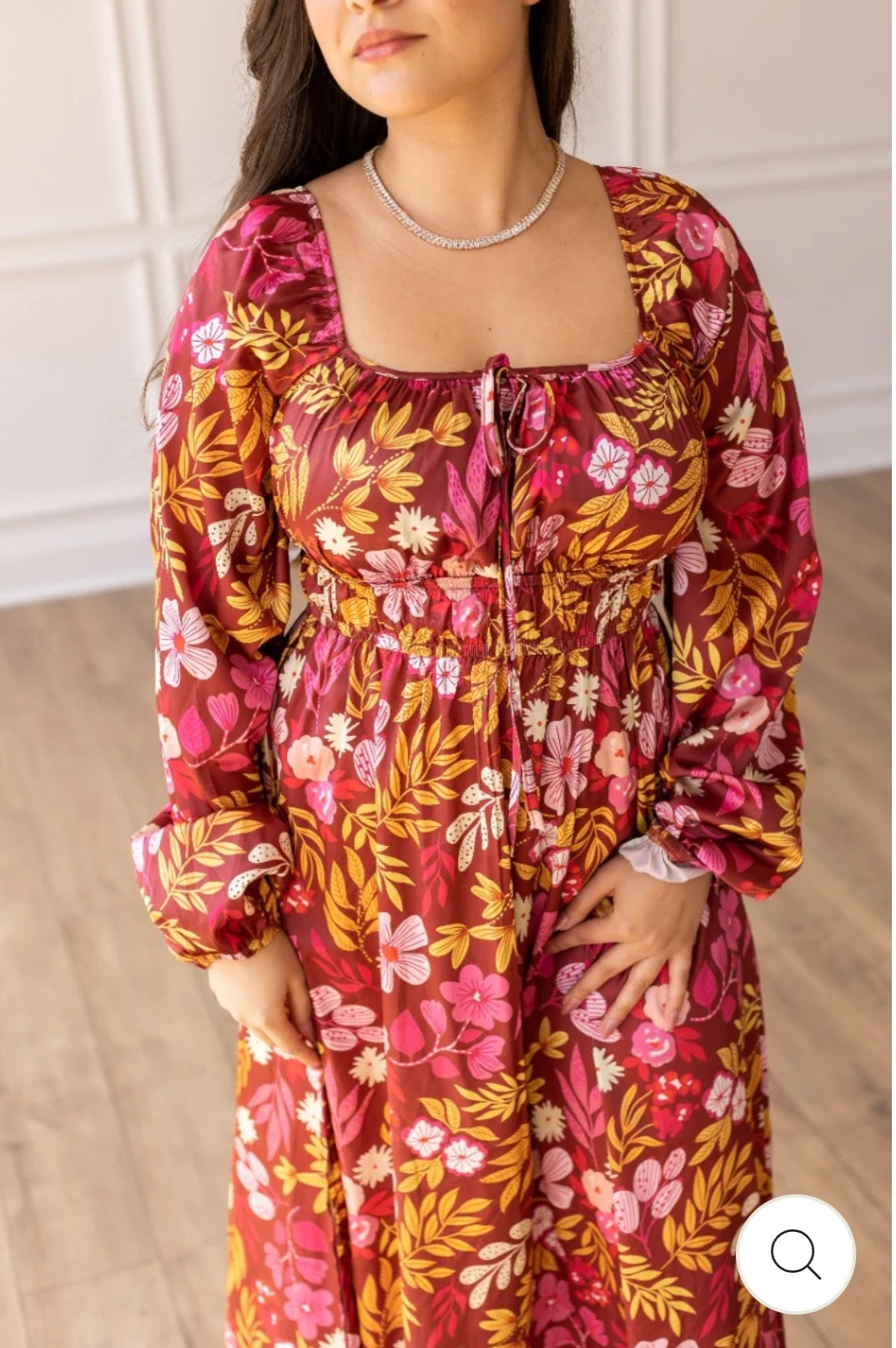 Wine Garden Romance Maxi Dress