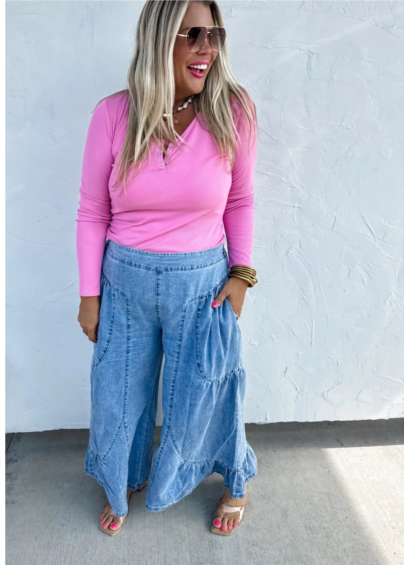 PREORDER- FALL BROOKLYN SNAP HENLEY TOP