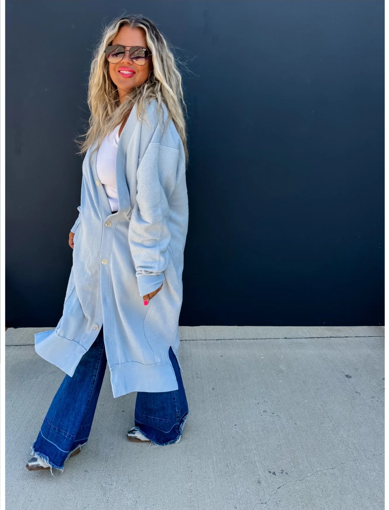 DESI SWEATSHIRT CARDIGAN