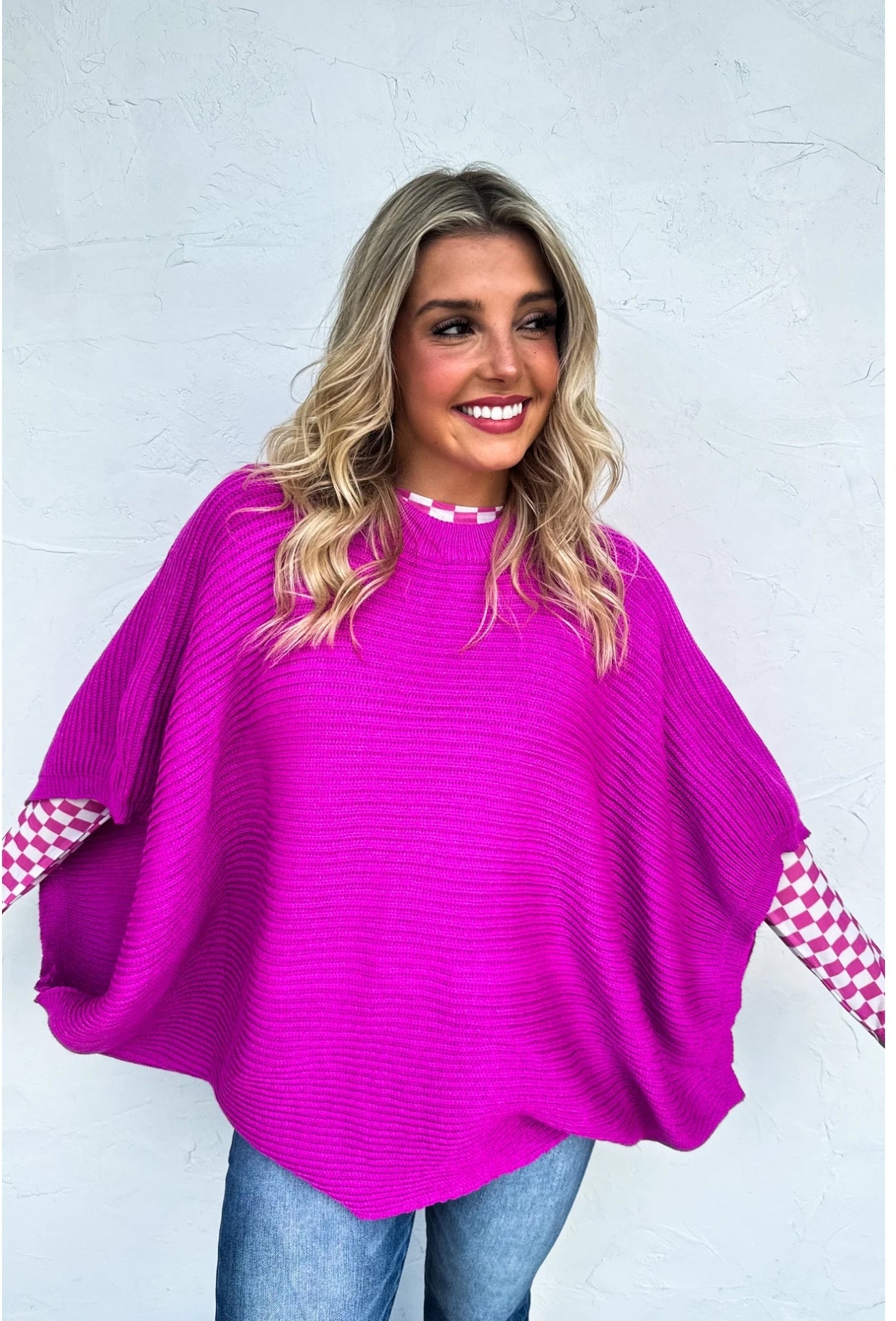Meg Pullover Poncho Sweater