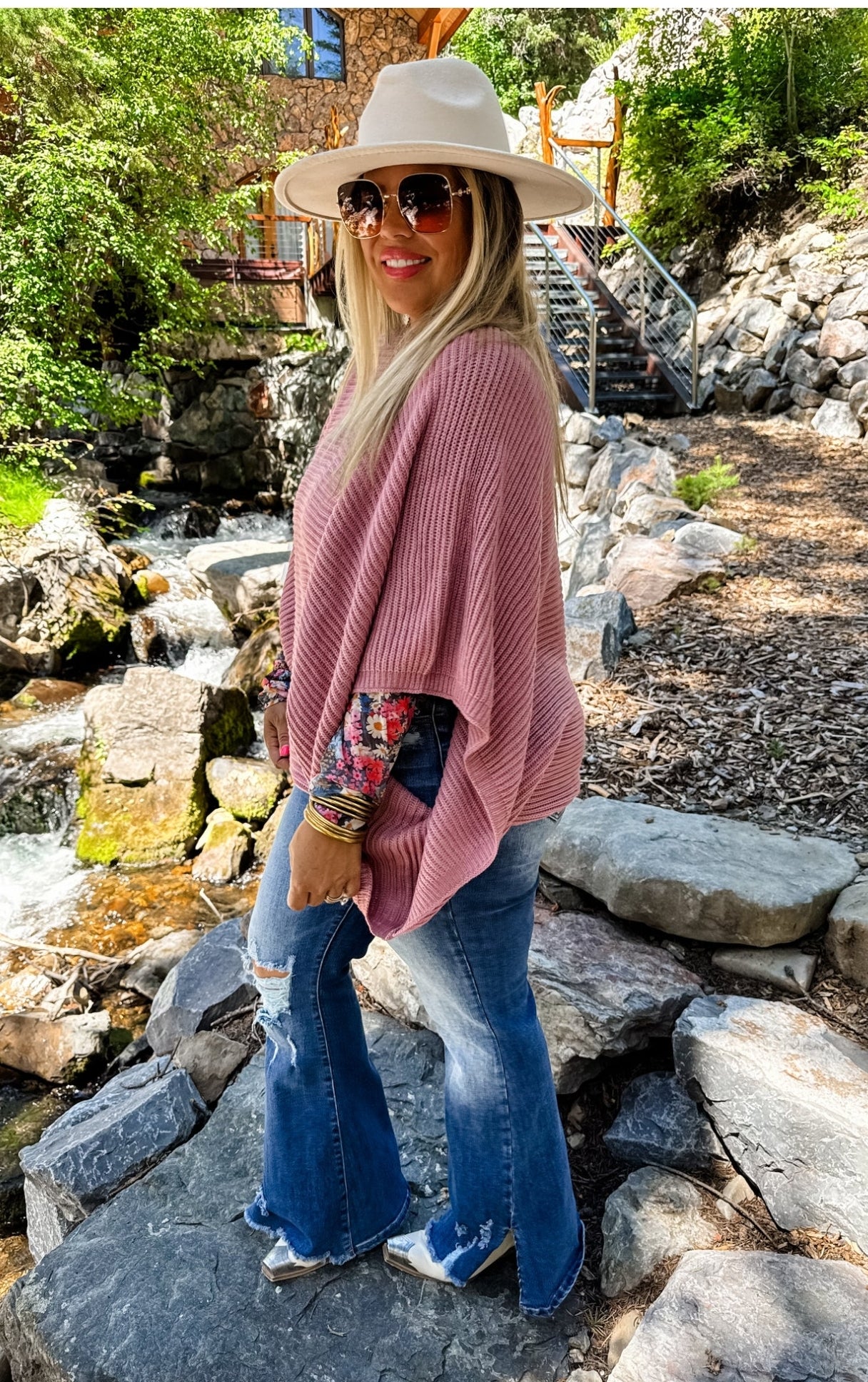 Meg Pullover Poncho Sweater