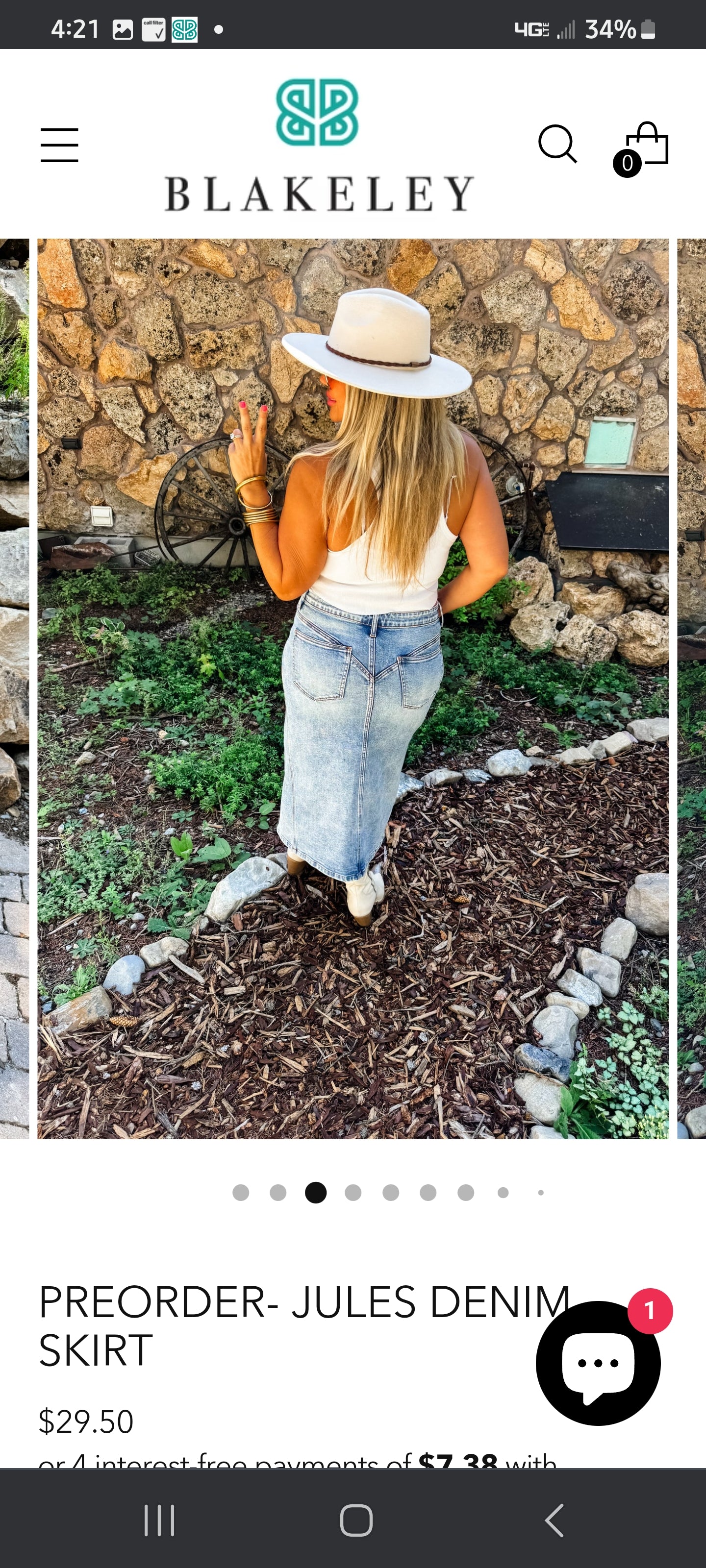 PREORDER- JULES DENIM SKIRT