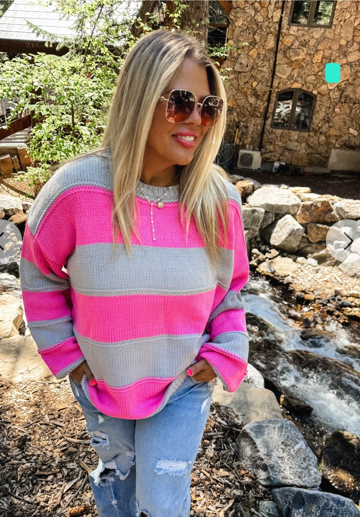 KADIE STRIPE KNIT SWEATER