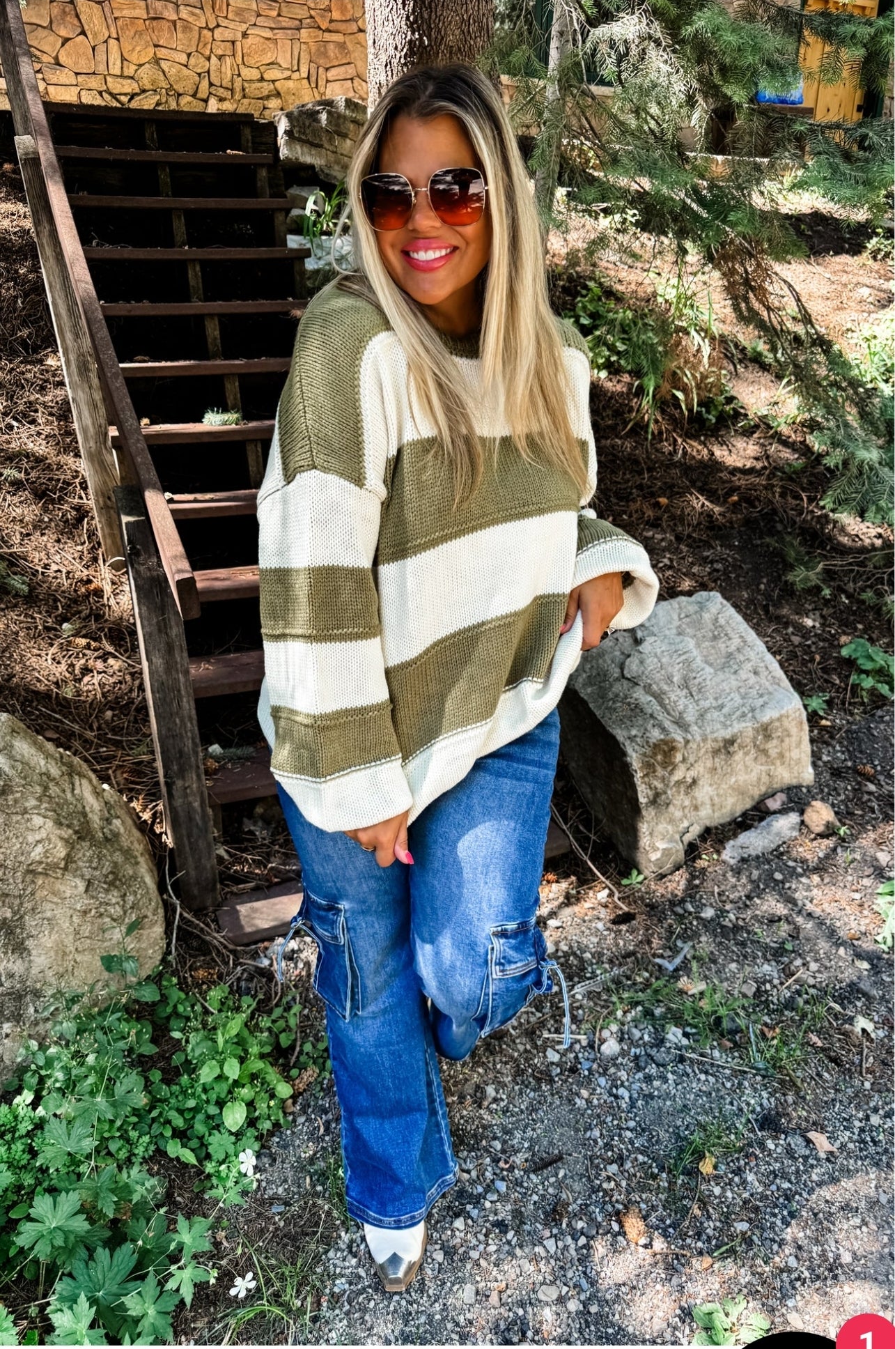 KADIE STRIPE KNIT SWEATER