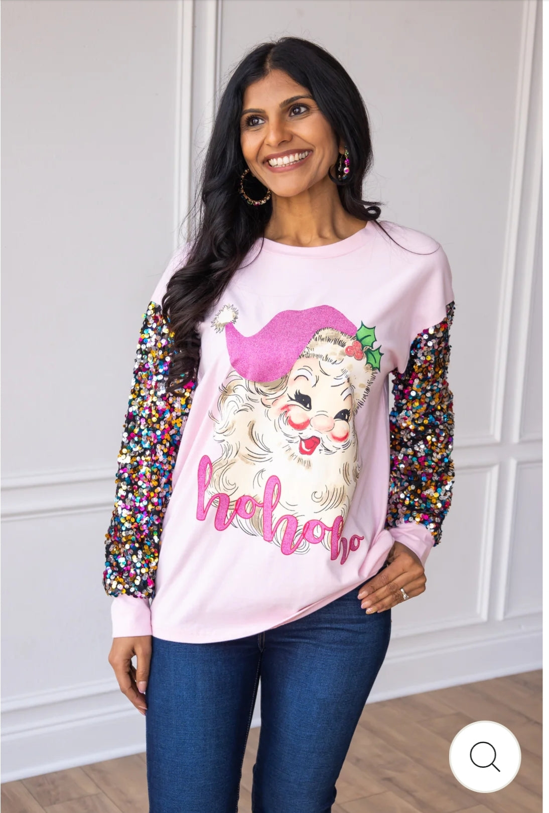 Santa Claus  with sequins sleeve
