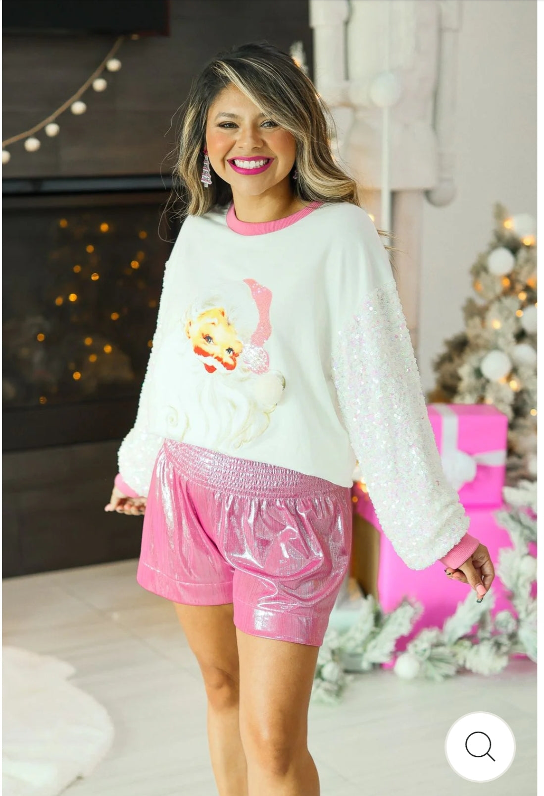Santa Claus  with sequins sleeve
