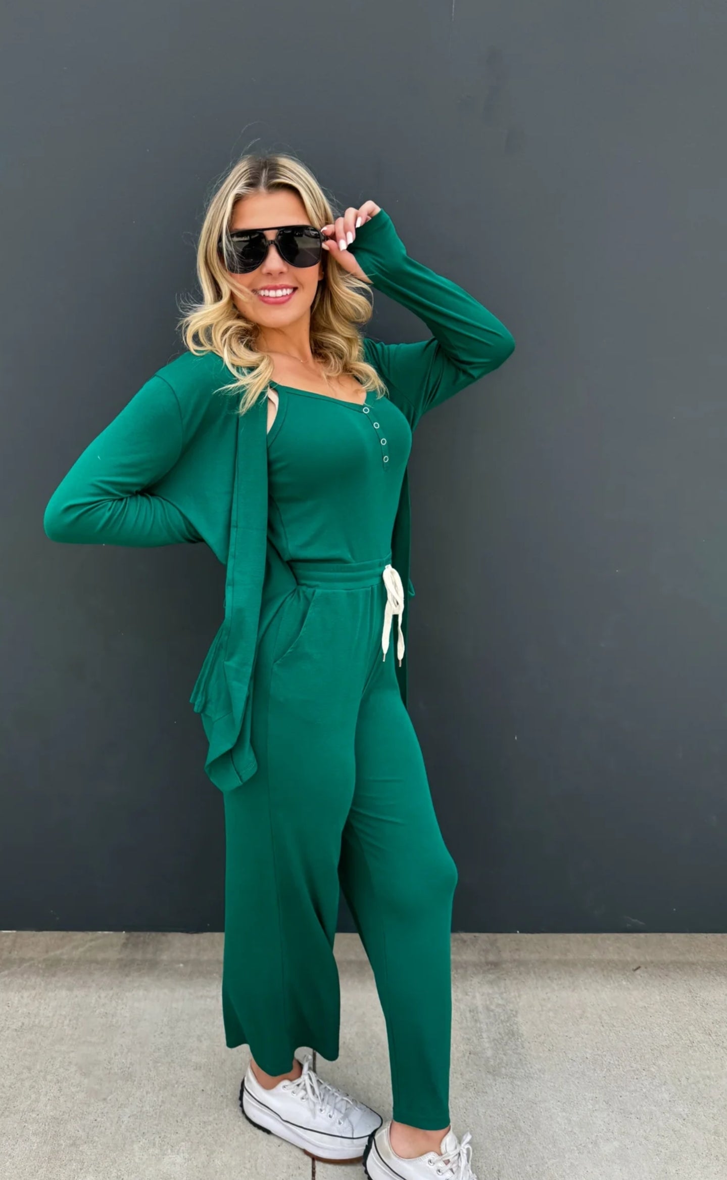 PREORDER- SOFT LANDING ROMPER & CARDIGAN SET