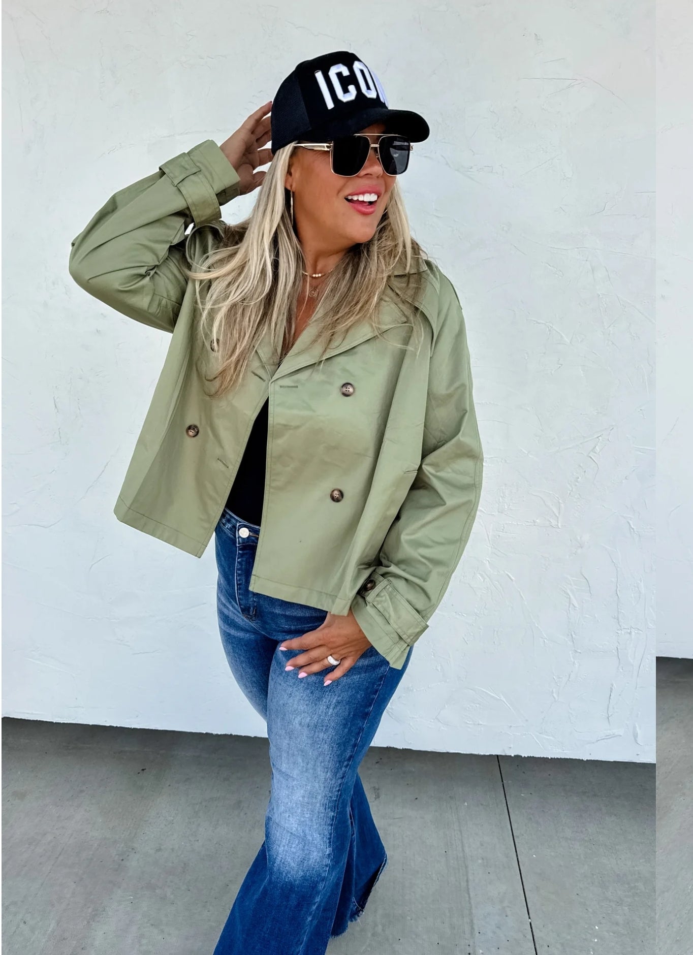 PREORDER- ROSSI CROP TRENCH COAT