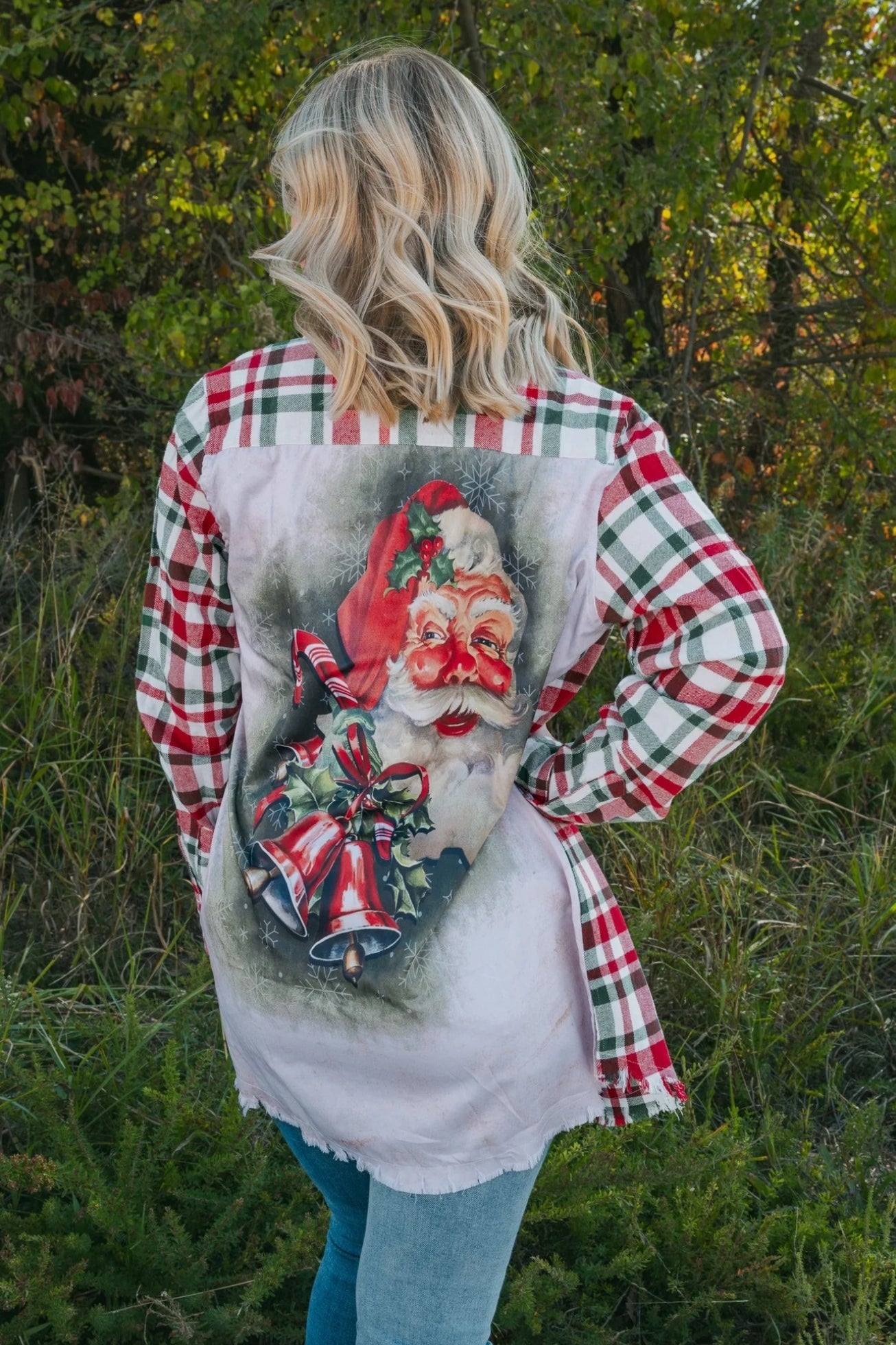 Silk Back Santa Flannel