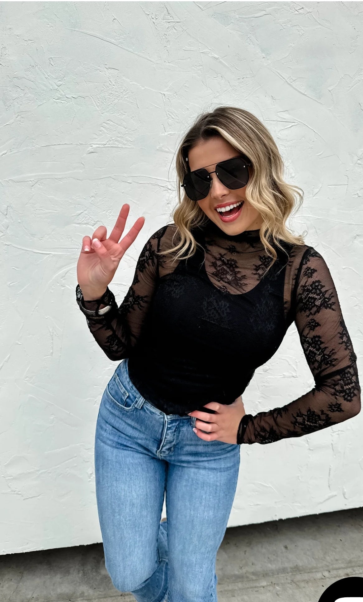 PREORDER- VALENTINES ROXY LACE TOP