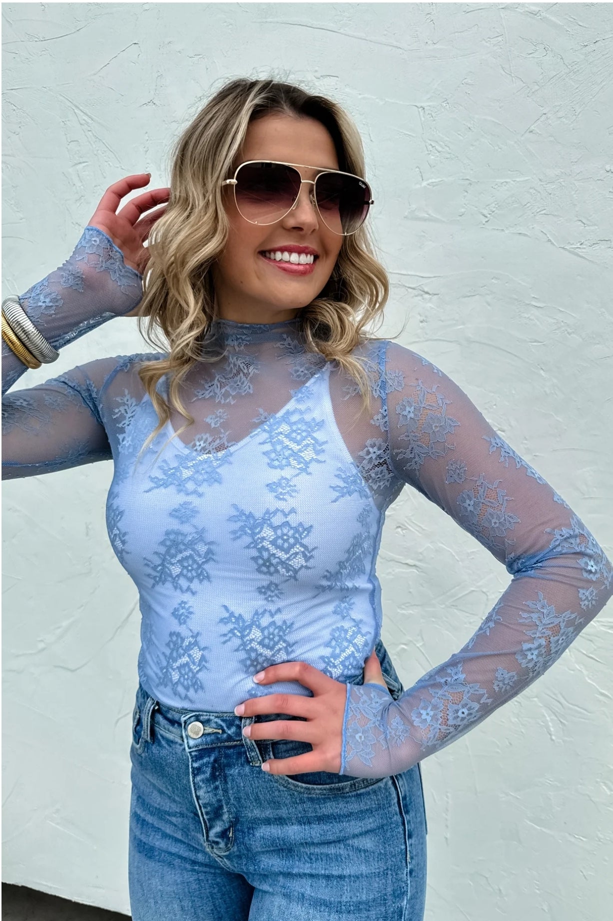 PREORDER- VALENTINES ROXY LACE TOP