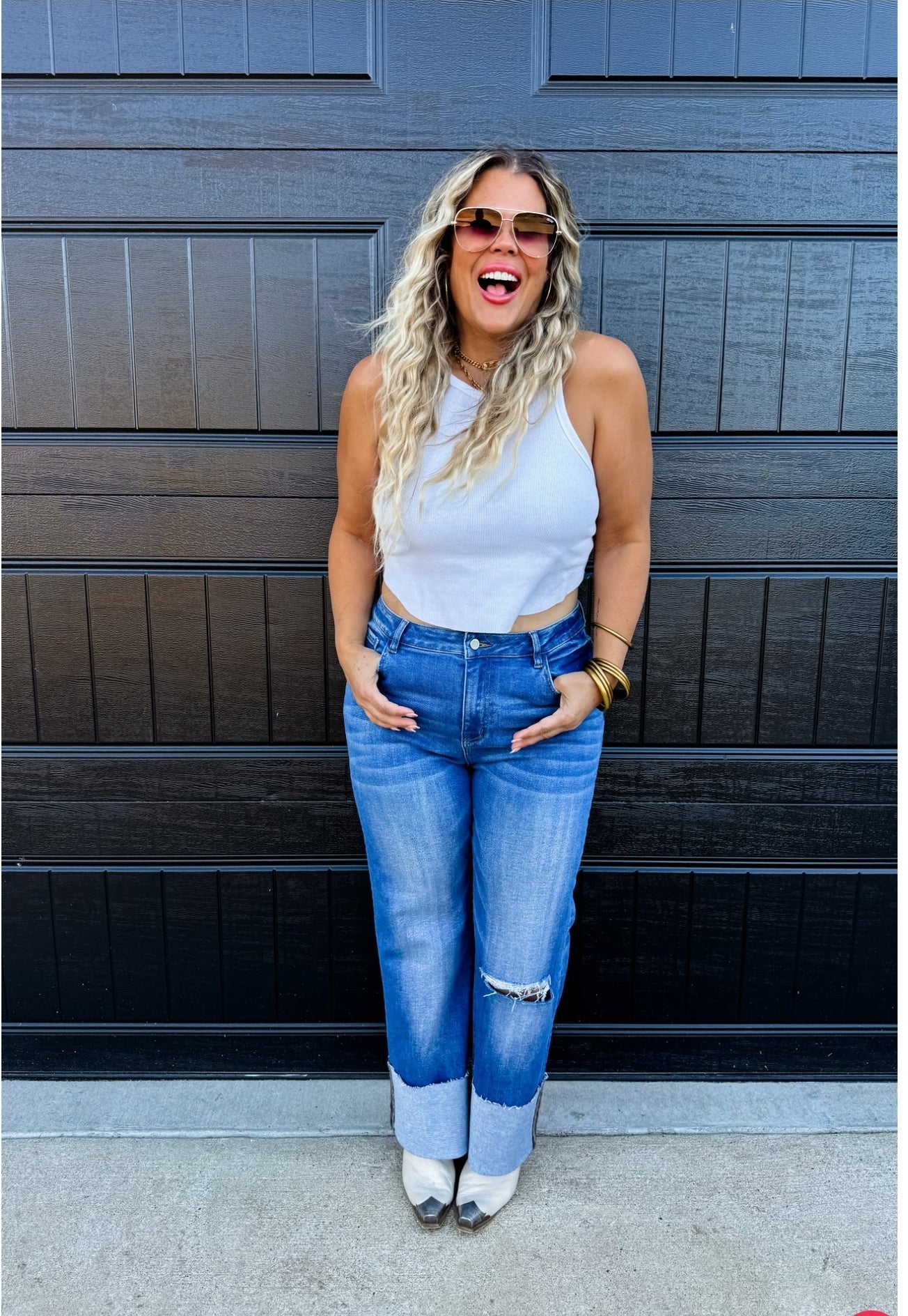 PREORDER- BROOKS WIDE CUFF JEANS