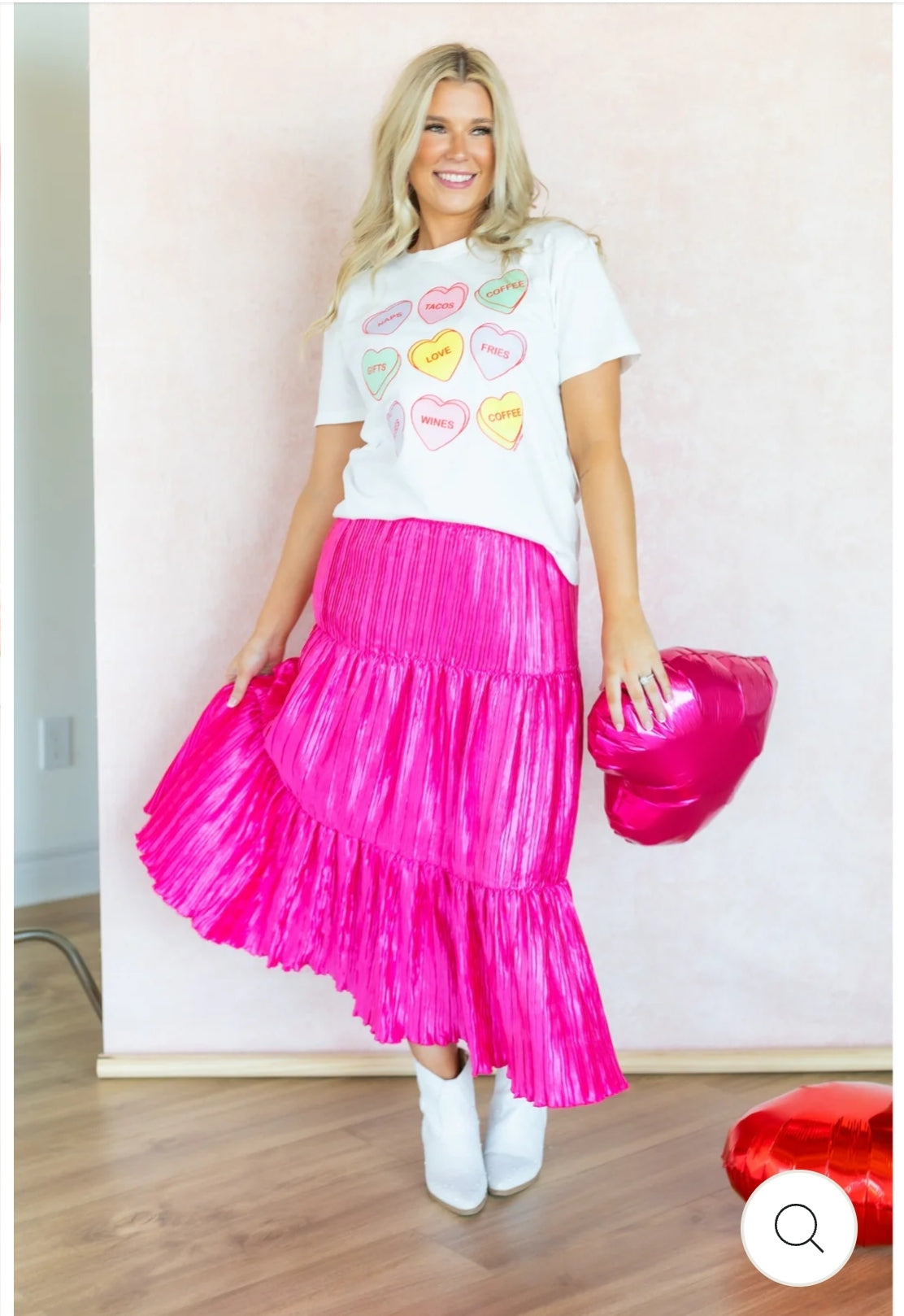 Pleated Versi Dress, Pink
