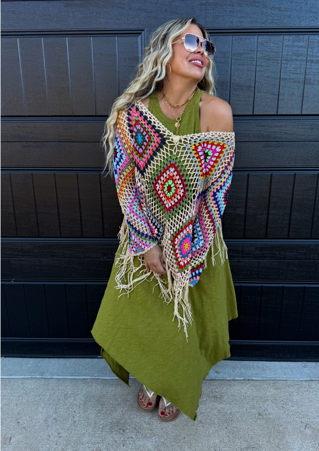 BOHO CROCHET KNIT TOPS