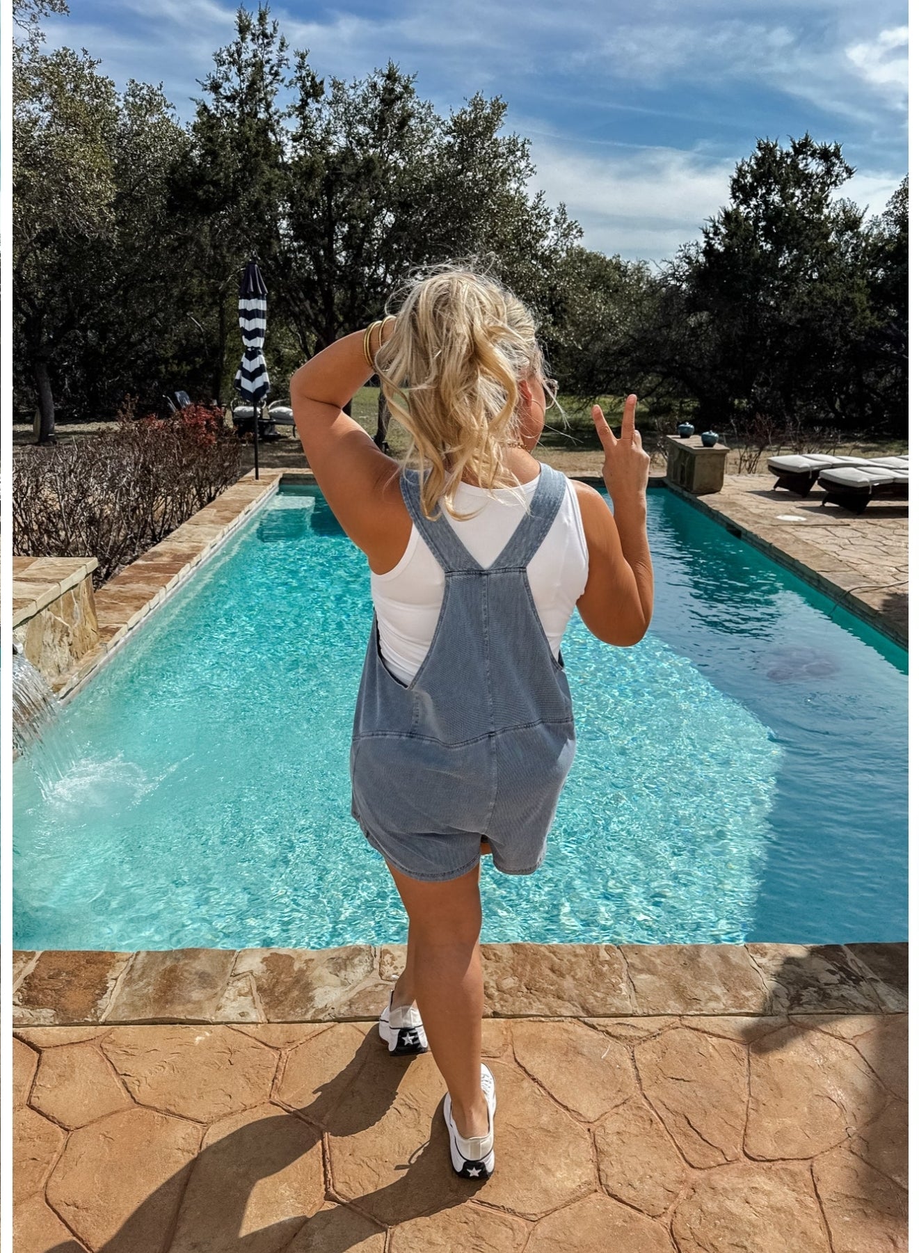 DAYDREAM DENIM ROMPER