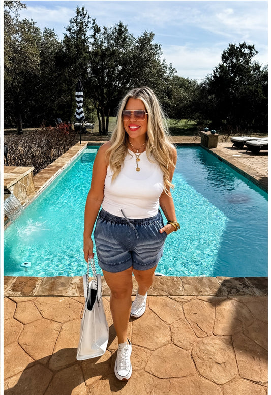 PREORDER- DRIFT AWAY DENIM SHORTS