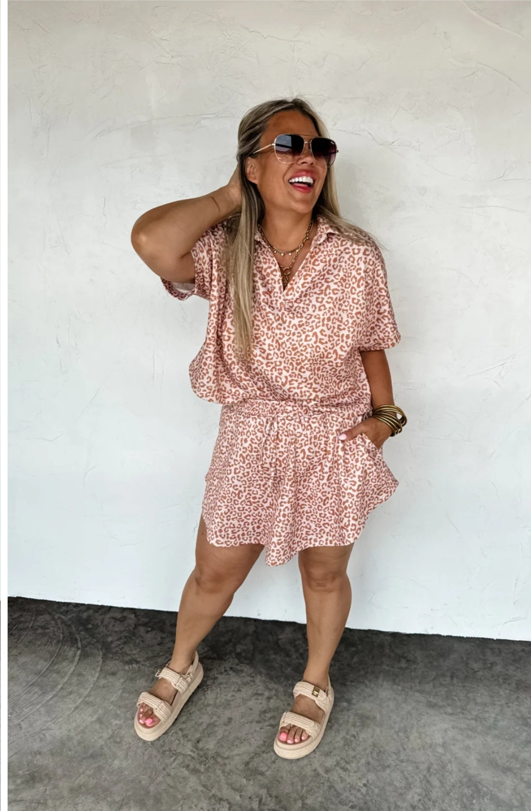 PREORDER- HOT TO SPOT CHEETAH SKORT SET