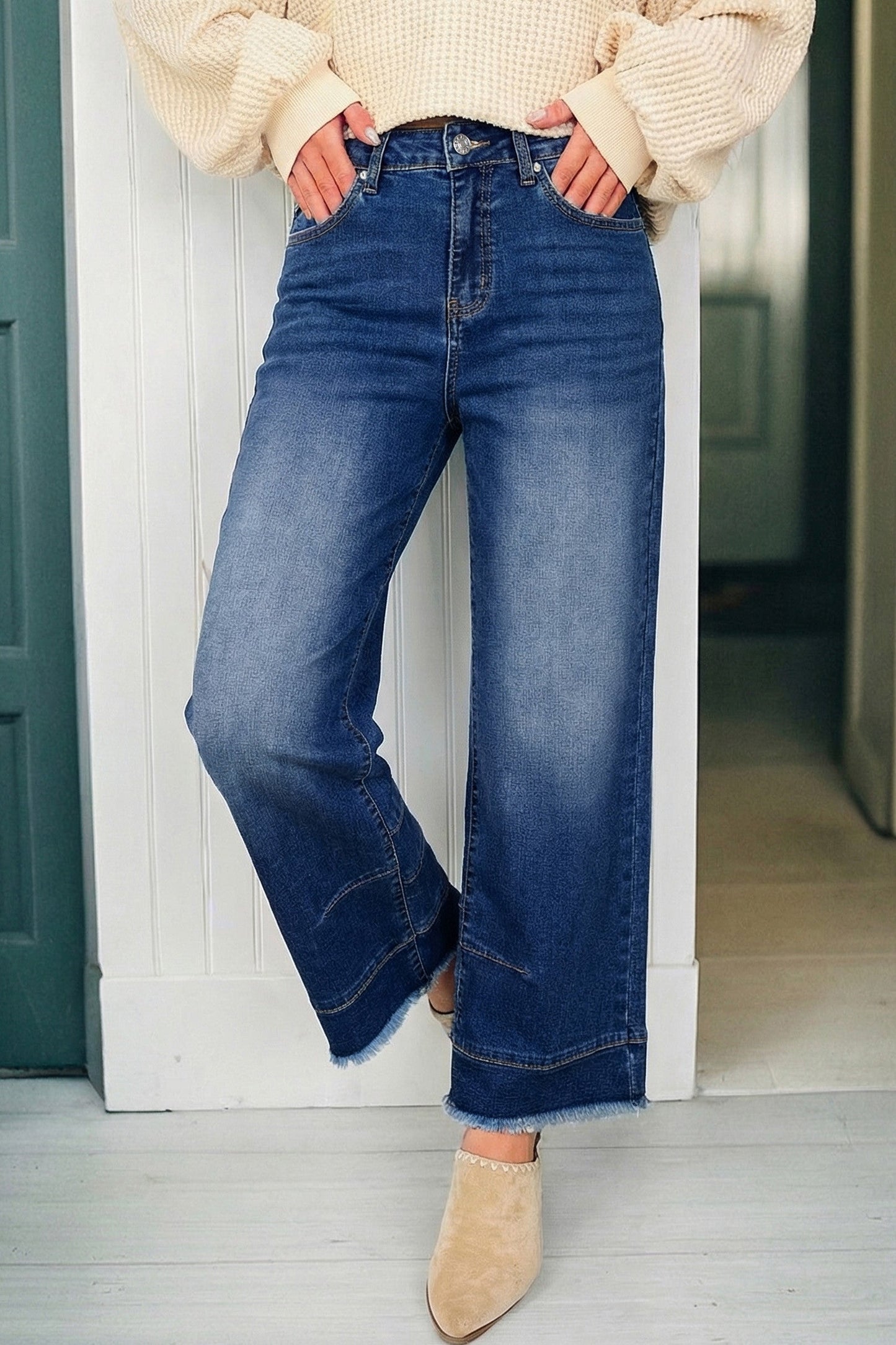 Seam Detail Barrel Jeans RTS