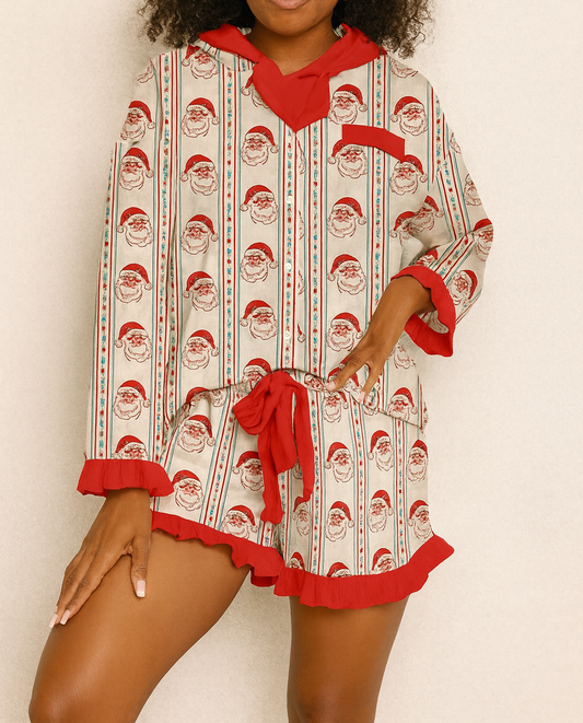 White Santa PJ Set RTS