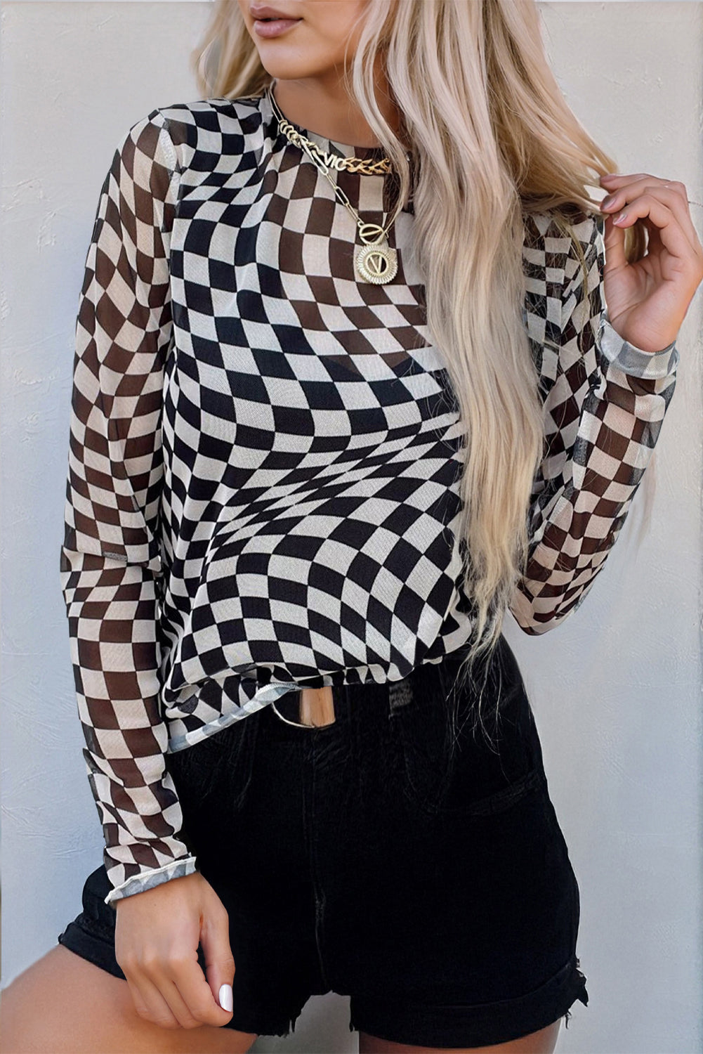 Checkered Mesh Top RTS