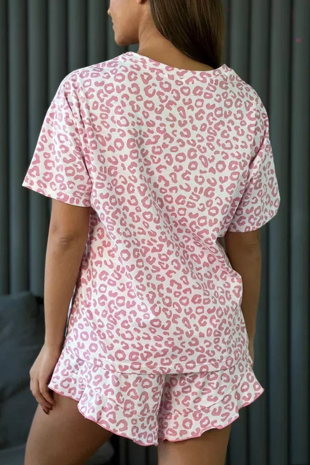 Pink Leopard Crew Set September RTS