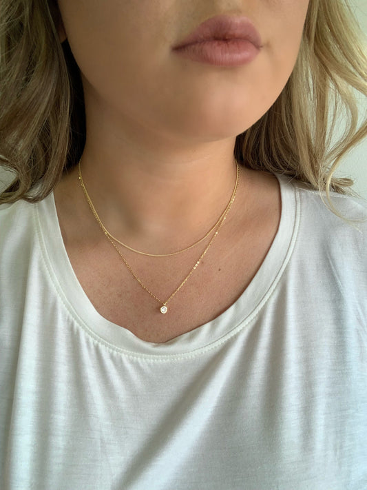 Molly CZ Lariat Necklace