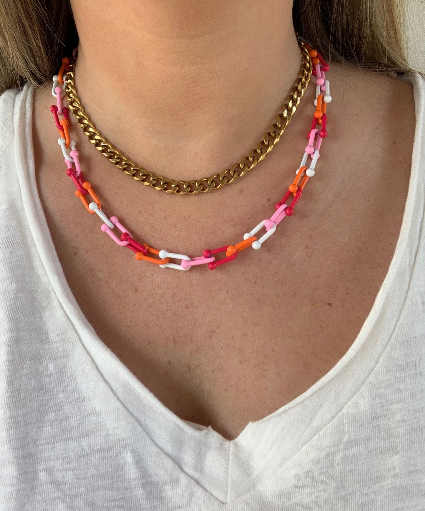 CUSTOM MULTI COLORED HORSEBIT BRACELET AND NECKLACE