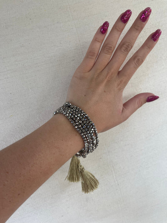 SILVER TASSEL BRACELET