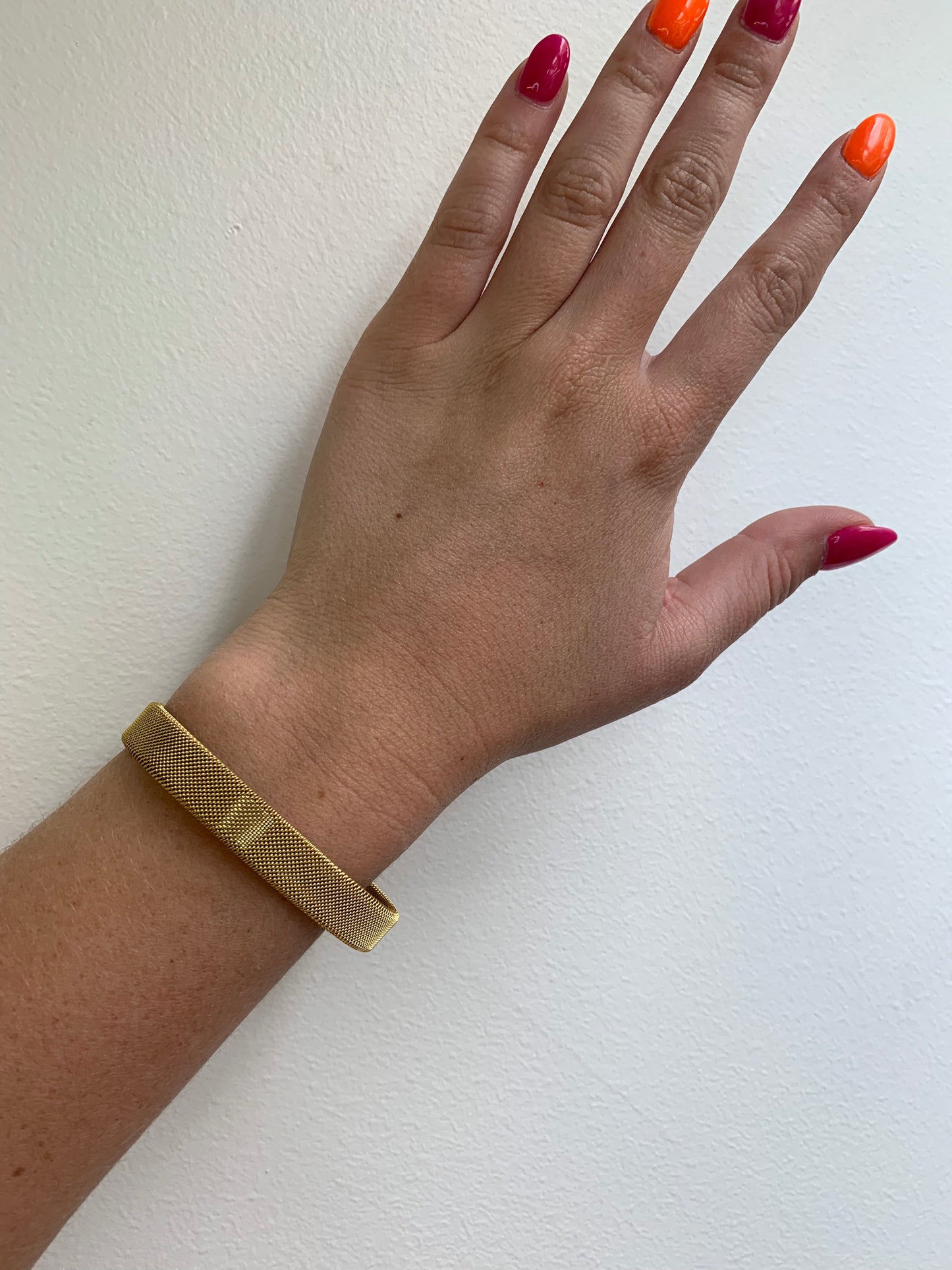 Gabbi 18k Gold Plated Mesh Bracelet