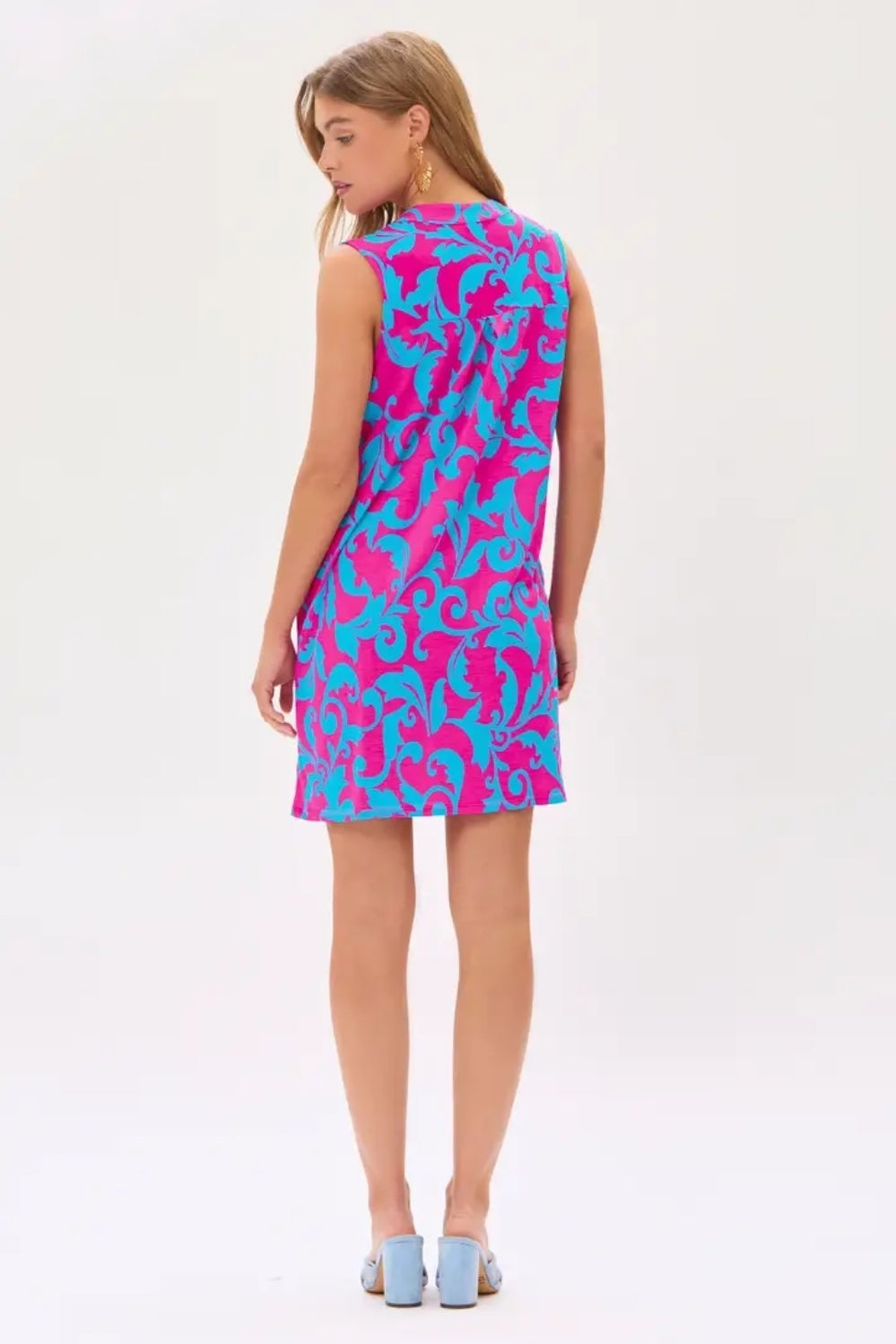 Mandarin Collar Tank Dress