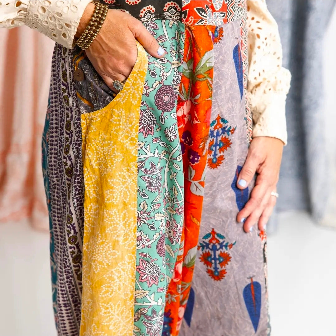 Botanical Motif
Patchwork Printed
Overalls