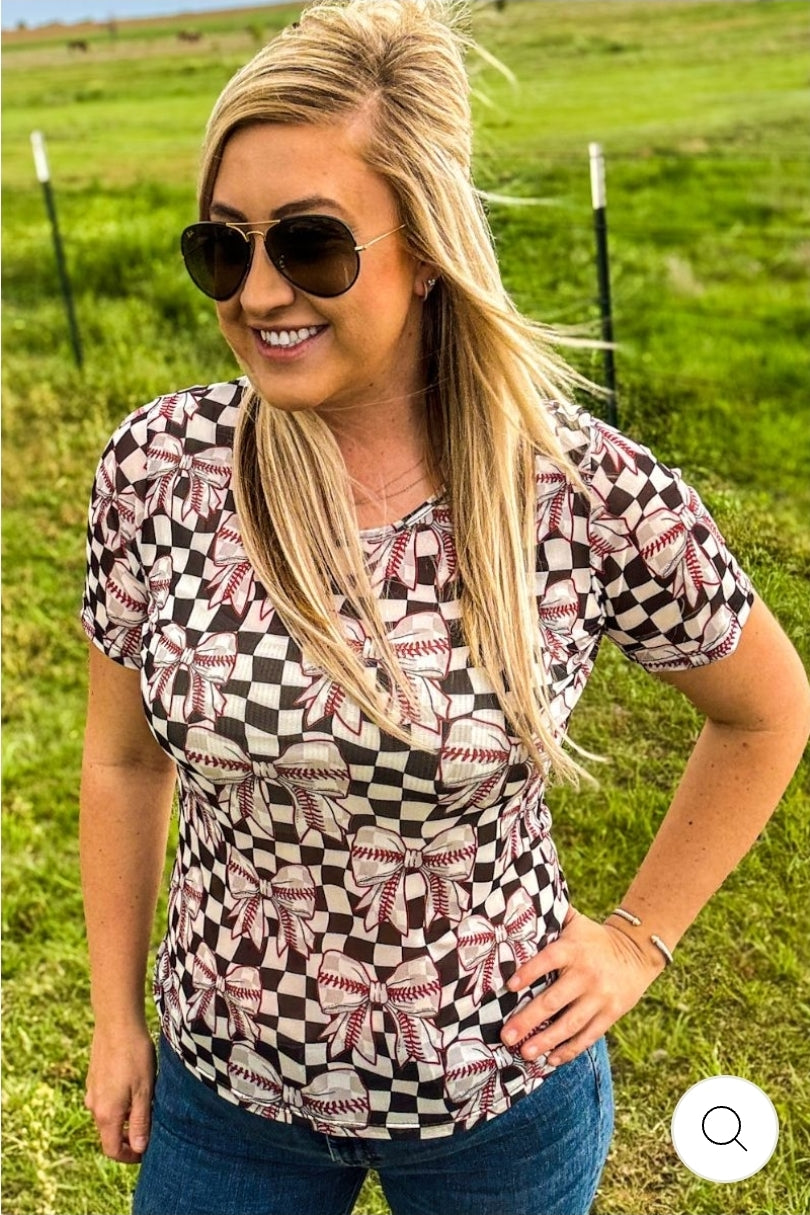 Dirt And Diamonds Short Sleeve Mesh Top