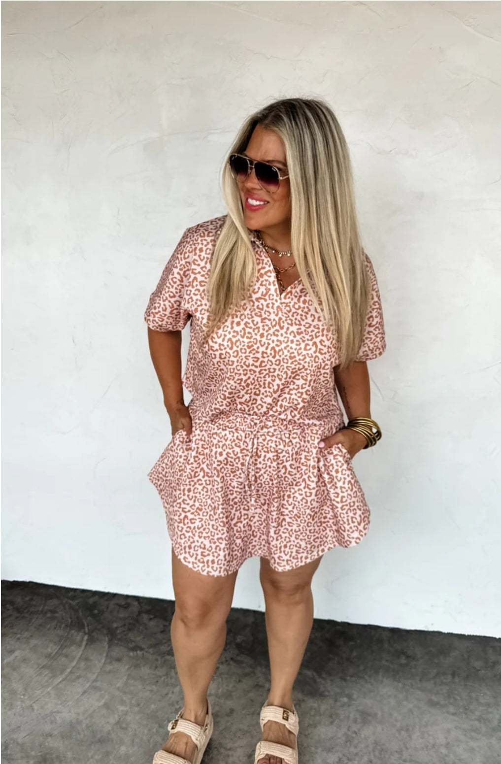 PREORDER- HOT TO SPOT CHEETAH SKORT SET