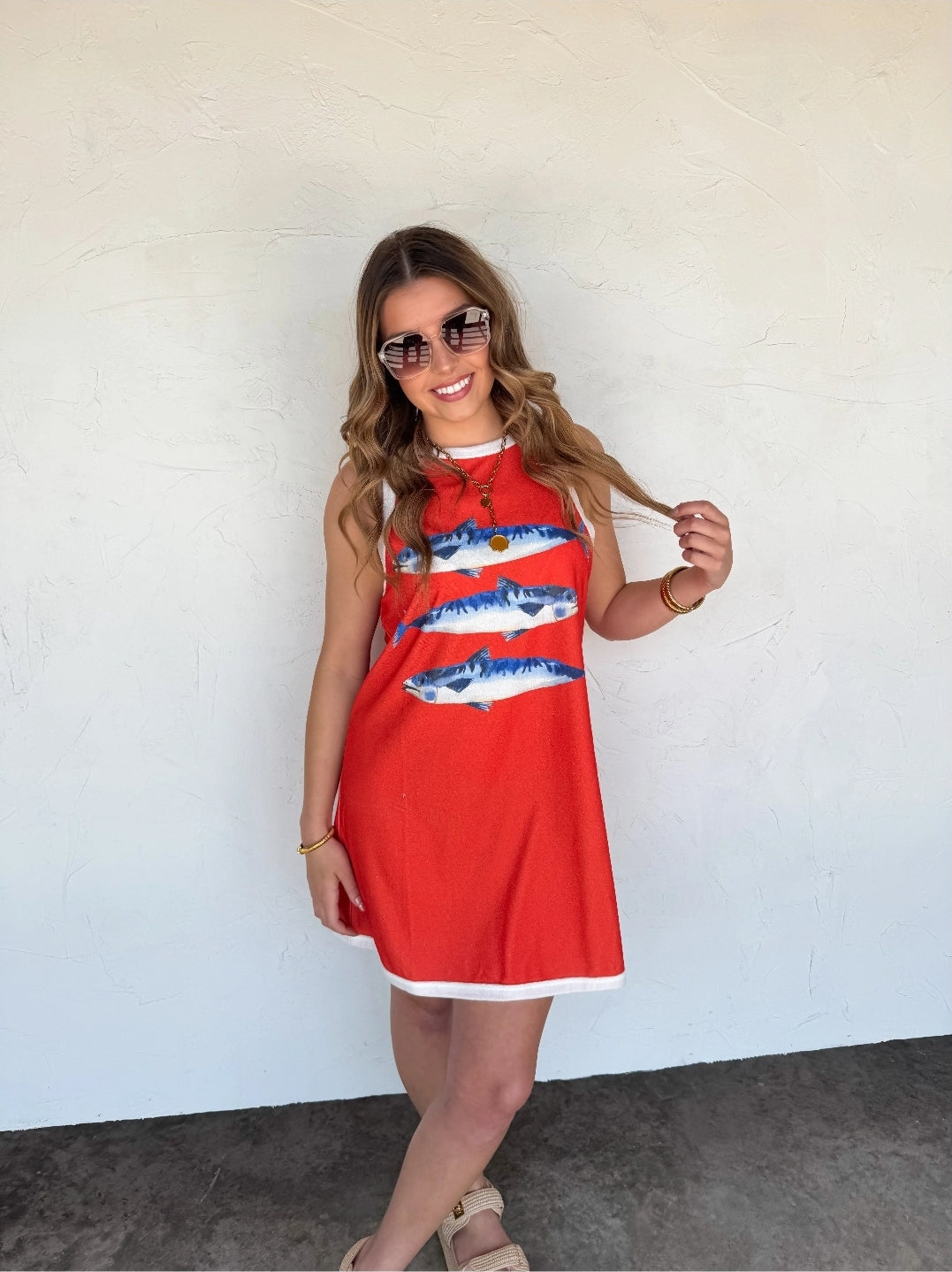 PREORDER- TROPIC LIKE IT’S HOT TERRY DRESS