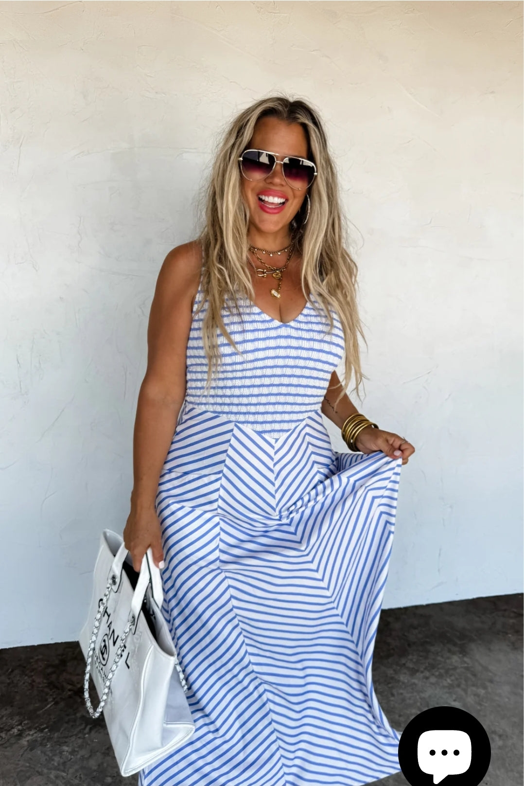 PREORDER- LUCIANA STRIPE DRESS