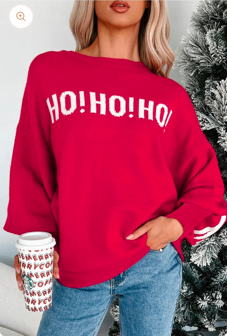 Ho Ho Ho Merry Loose Sweater