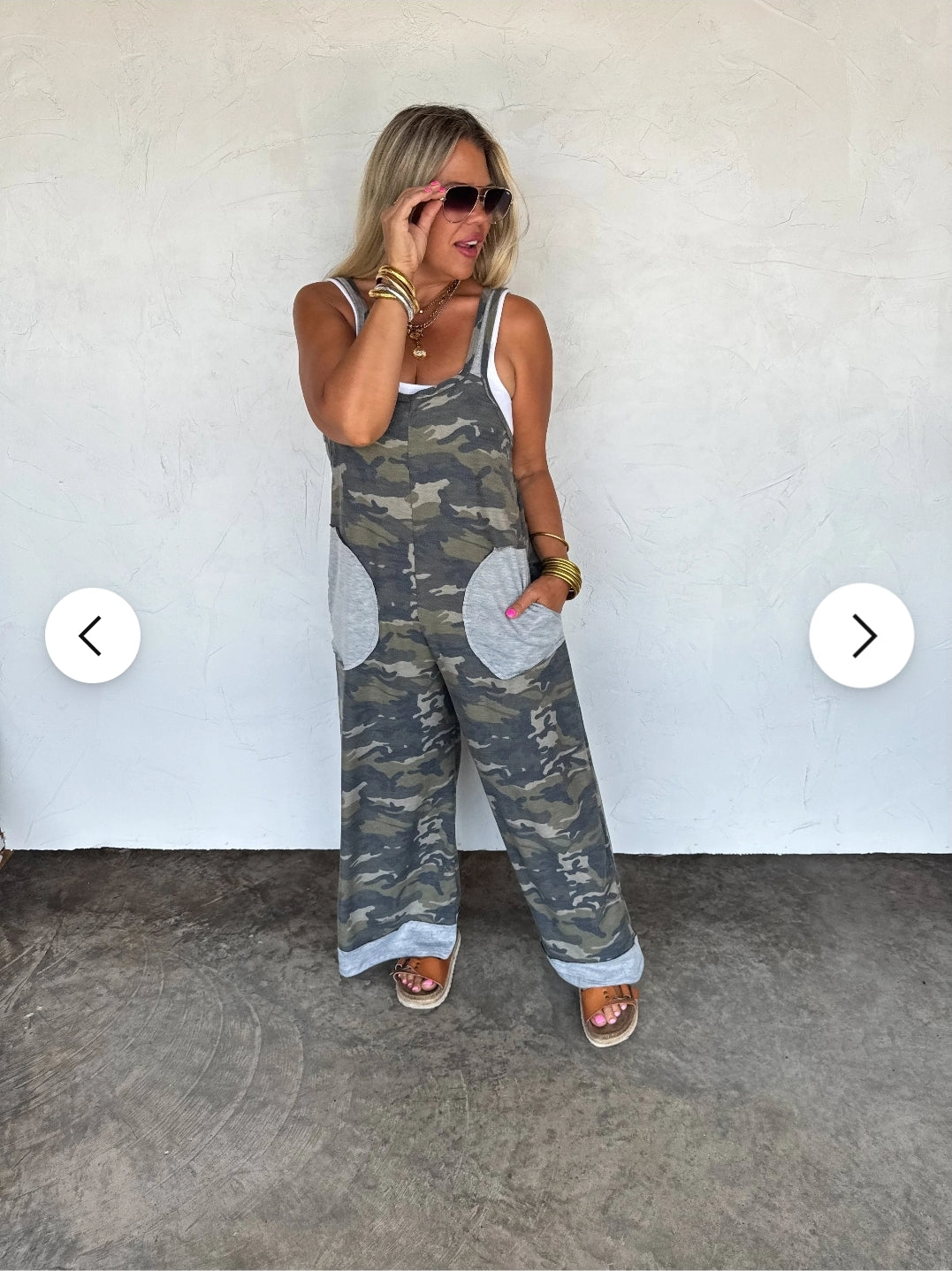PREORDER- RICKI CAMO ROMPER