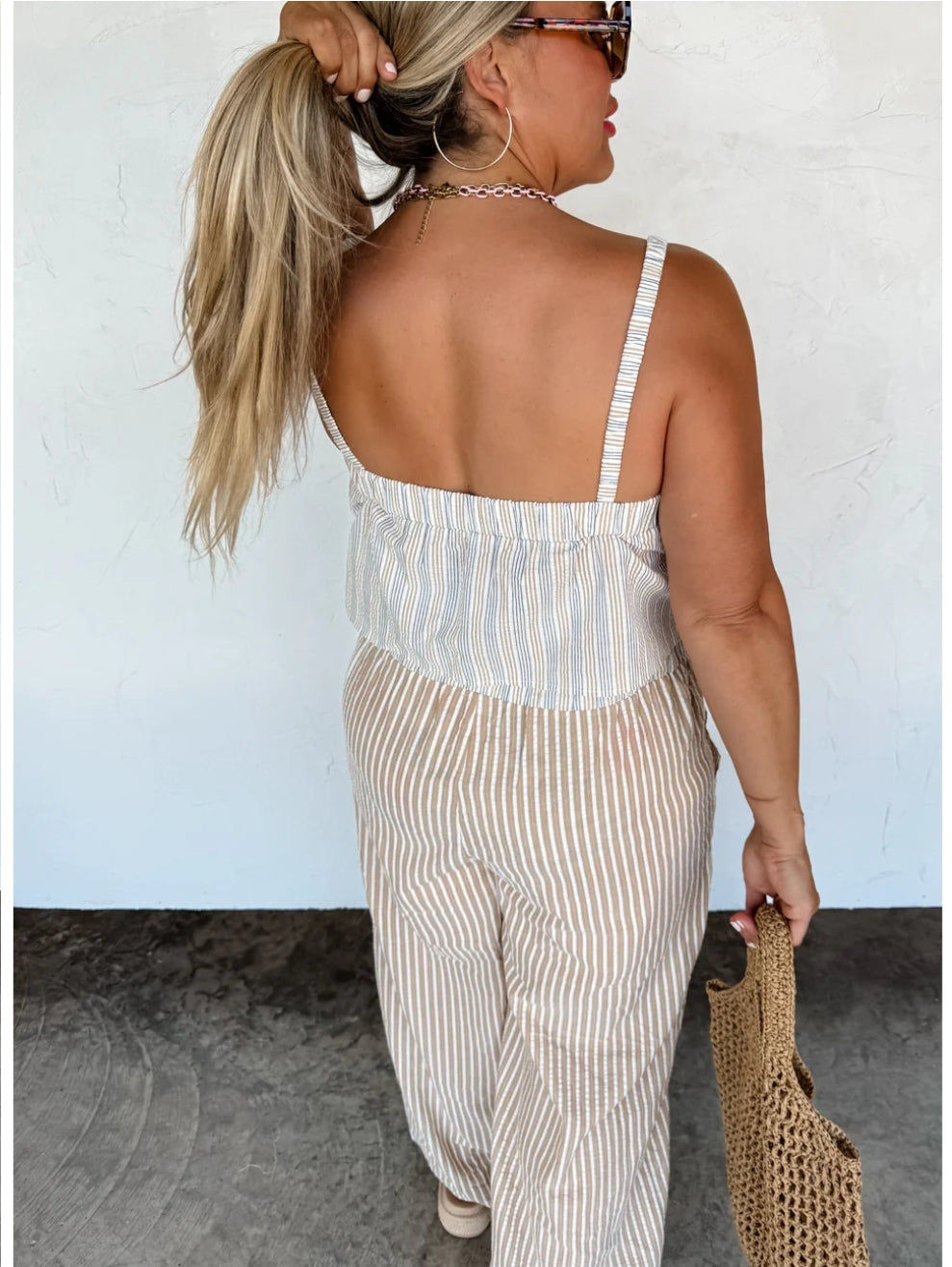 PREORDER- SEERSUCKER PANT SET