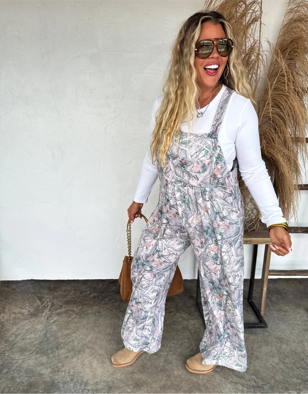 PREORDER- FALL PRINT KARLI OVERALLS