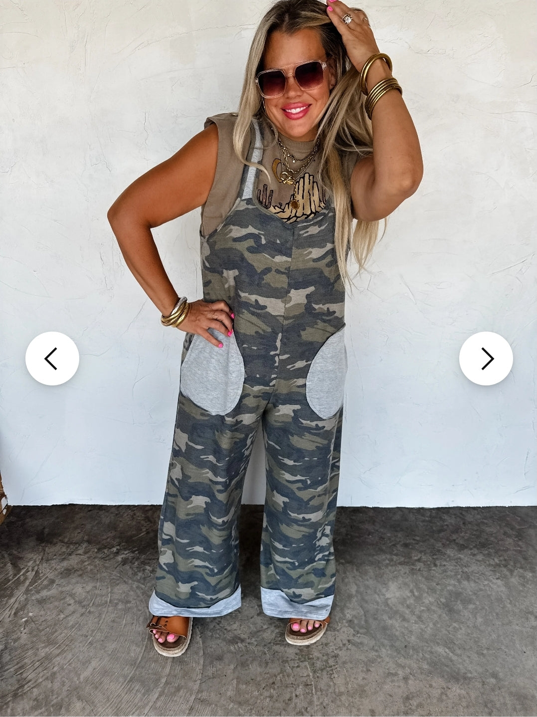 PREORDER- RICKI CAMO ROMPER